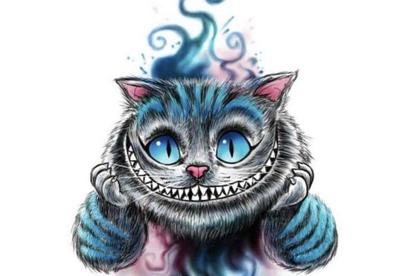 Тату ескізи "Чеширський кіт"