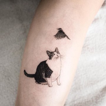 Тату ескізи коти