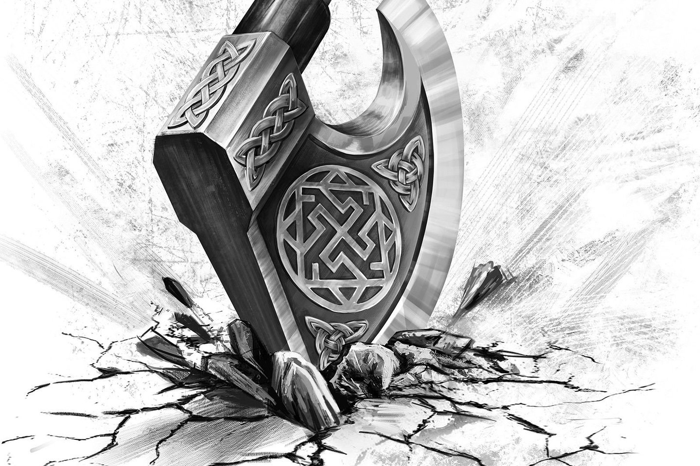Тату-эскизы "топор"