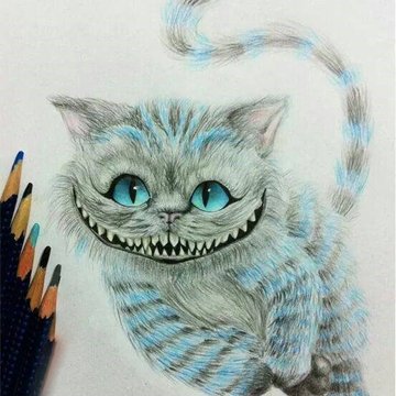 Тату ескізи "Чеширський кіт"