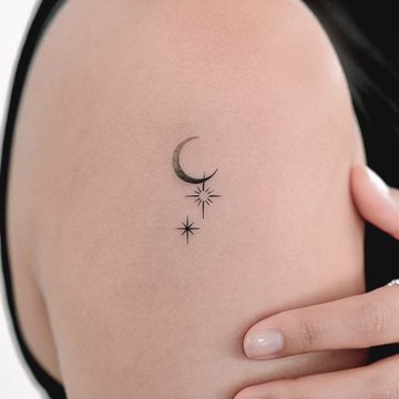 тату полумесяц значение эскиз