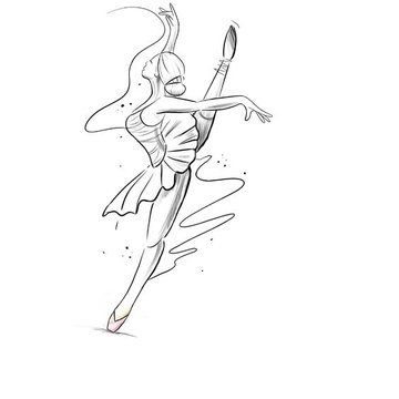 Тату эскизы балерина