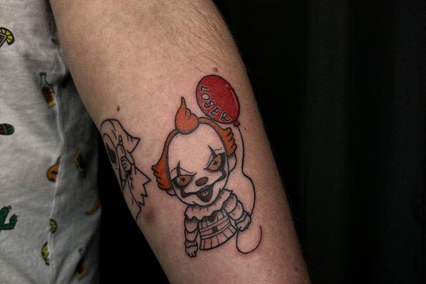 Тату клоуна
