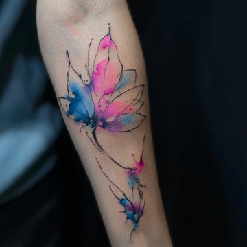 тату акварель