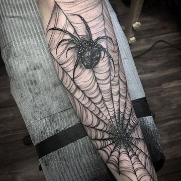 Тату эскизы паутины