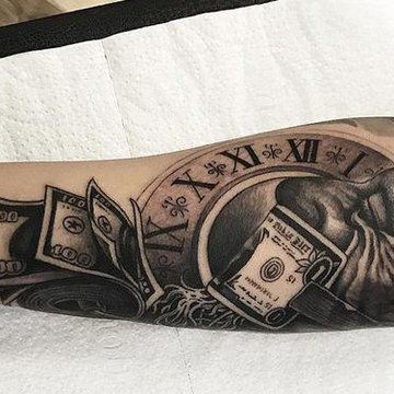 Тату эскизы денег