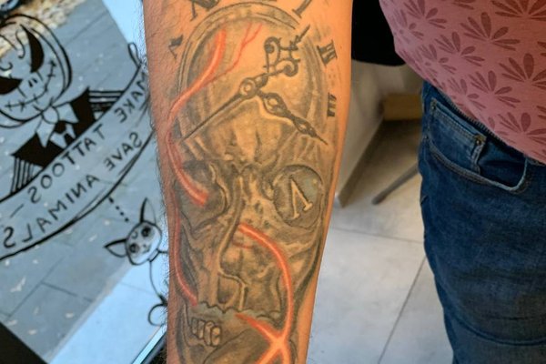 тату перед коррекцией