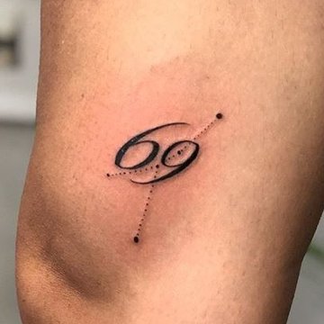 тату знак Зодиака Рак