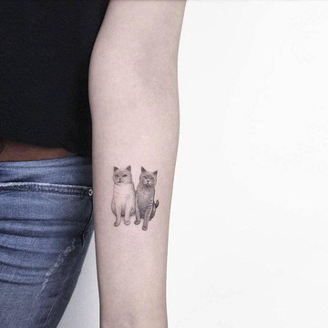 Тату ескізи коти