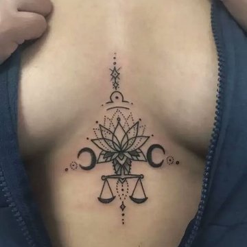 тату знак Зодиака Весы